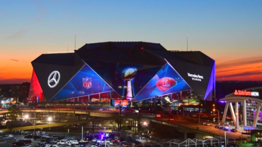 With Helicopters and Dogs, Massive Super Bowl Security in Atlanta