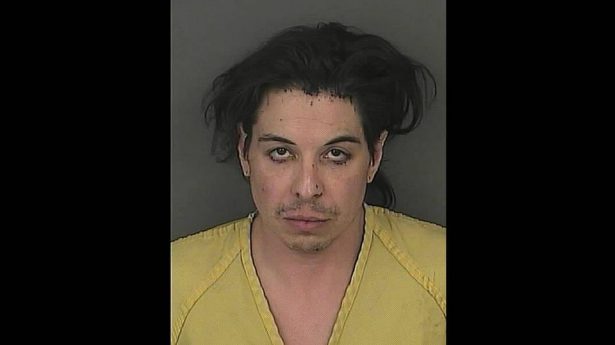 Christian Gulzow, who in June 2018 was found guilty of second-degree murder of a homeless man, reportedly wore a clown disguise and a glove with blades attached. (Denver Police)