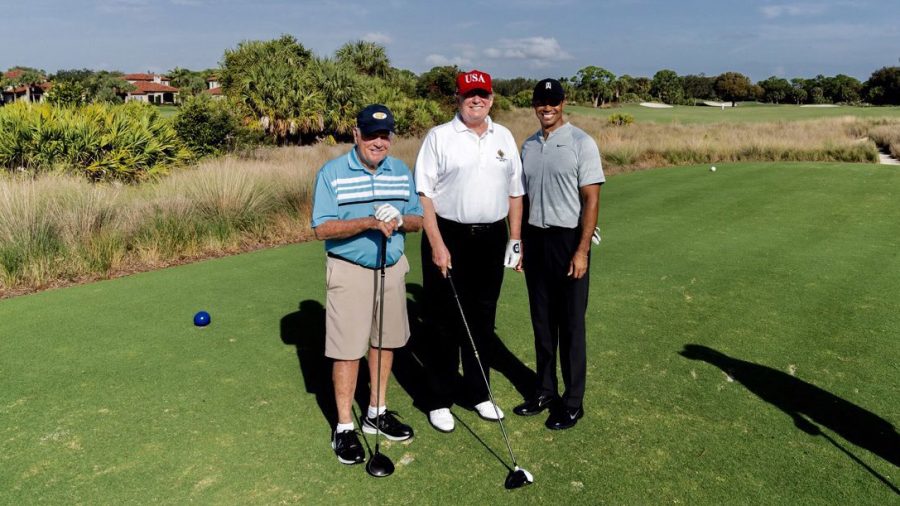 Trump Golfs With Tiger Woods, Jack Nicklaus at His Florida Club