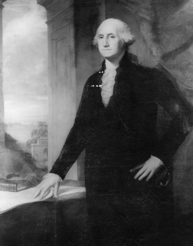Photograph of a painting of George Washington (1732 - 1799). (Three Lions/Getty Images)