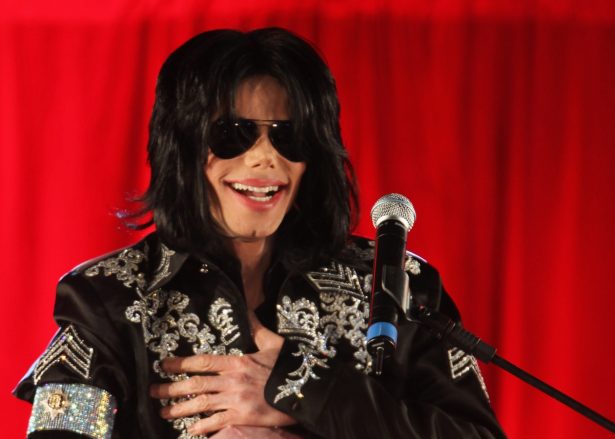 Michael Jackson at a press conference held at the O2 Arena in London, England, on March 5, 2009. (Whitby/Getty Images)