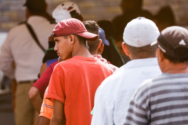 Hundreds of Central Americans, part of a migrant caravan, are staying in an old factory in Piedras Negras, Mexico, on Feb. 15, 2019. (Charlotte Cuthbertson/The Epoch Times)
