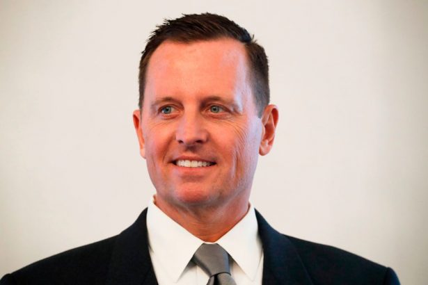 Newly accredited US Ambassador Richard Allen Grenell poses for photographers during an accreditation ceremony for new Ambassadors in Berlin, Germany, on May 08, 2018. (Photo by Odd ANDERSEN / AFP) (Photo credit should read ODD ANDERSEN/AFP/Getty Images)