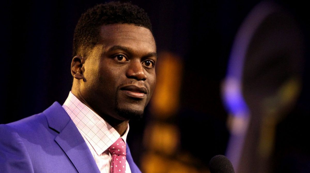 Finalist Benjamin Watson of the New Orleans Saints speaks during the 2015 Walter Payton Man of the Year Finalist press conference prior to Super Bowl 50 at the Moscone Center West on February 5, 2016 in San Francisco, California. (Photo by Mike Lawrie/Getty Images)