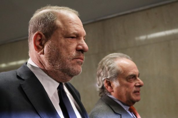 Harvey Weinstein (L) arrives with his lawyer Benjamin Brafman for a court hearing at New York Criminal Court in New York City on Dec. 20, 2018. (Spencer Platt/Getty Images)