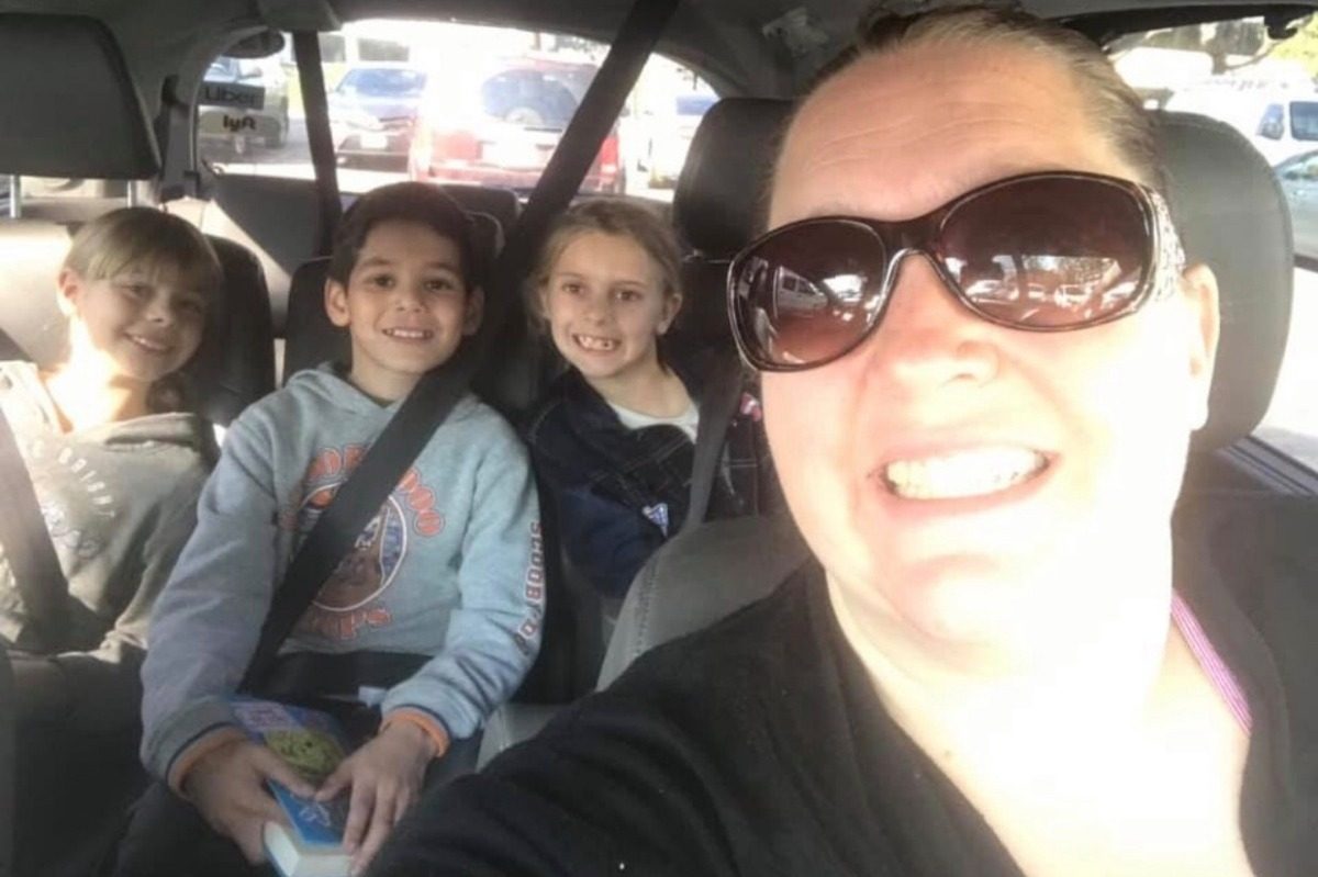 Kristina Stratton and three of her children in a file photo. (Stratton Family)