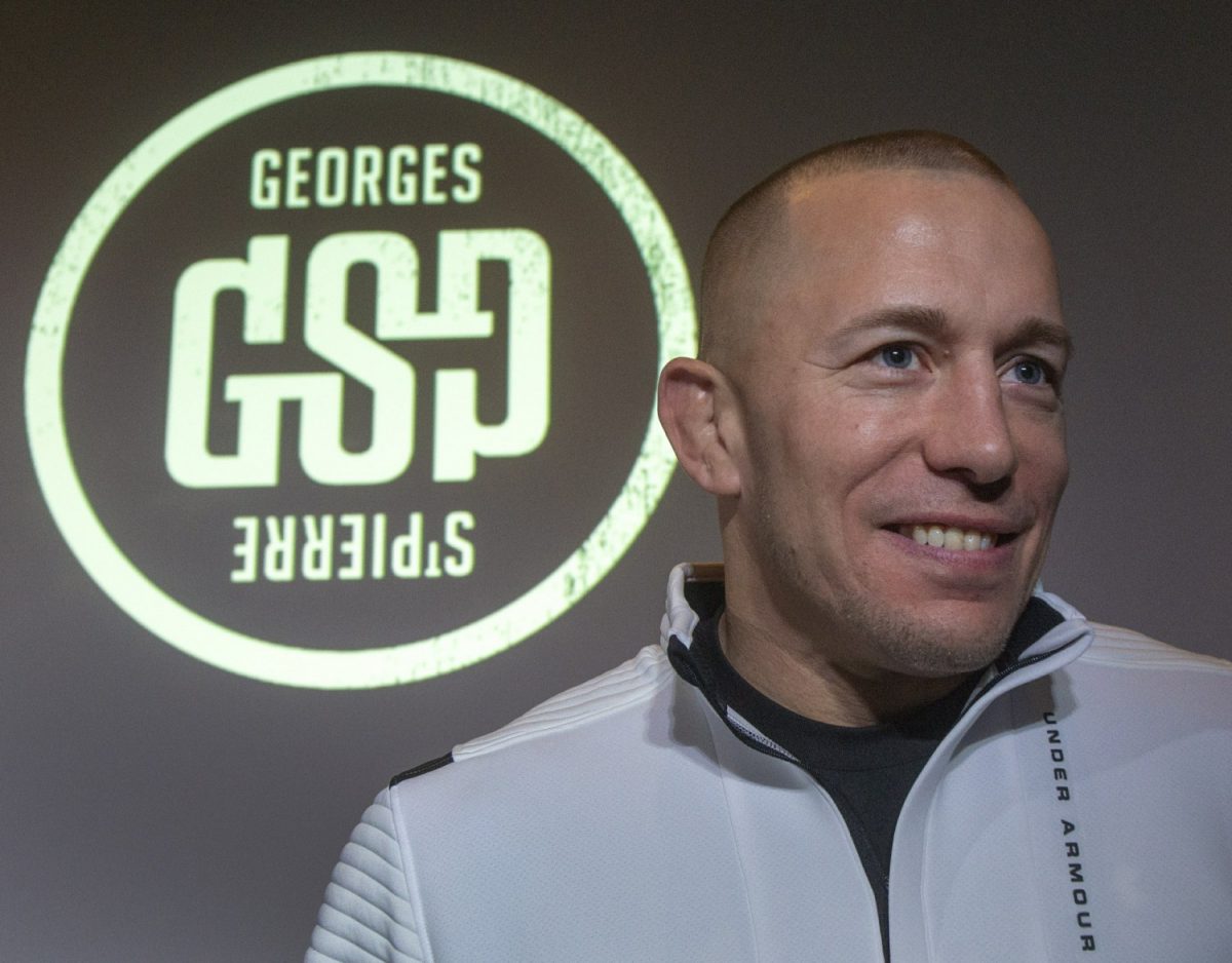 Canada's Georges St-Pierre leaves the stage