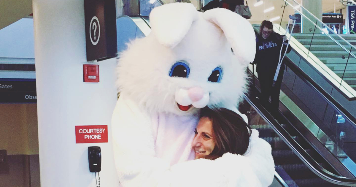 Man Brings Back Bunny Costume Theme For 20th Wedding Anniversary