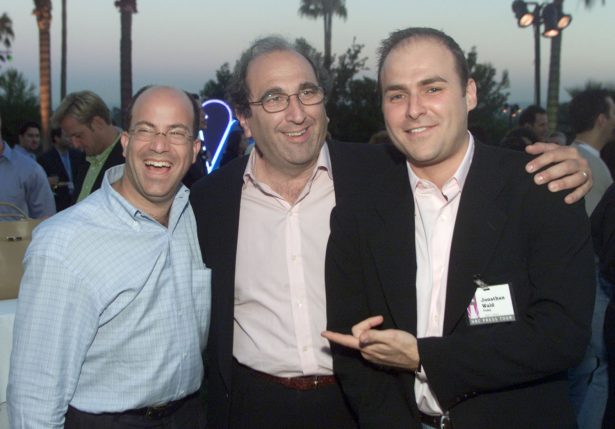 (L-R) Then-NBC President Jeff Zucker, COO Andy Lack, and "Today" producer" Jonathan Wald in a 2001 file photo. (Kevin Winter/Getty Images)