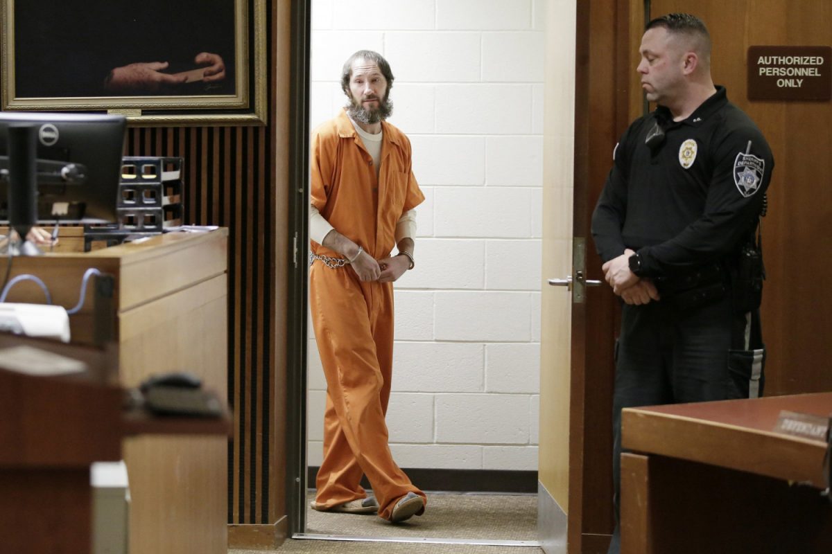 Johnny Bobbitt walks into the courtroom before appearing before Superior Court Judge Christopher Garrenger at the Burlington County Courthouse in Mount Holly, N.J., on March 8, 2019. (Elizabeth Robertson/The Philadelphia Inquirer via AP)