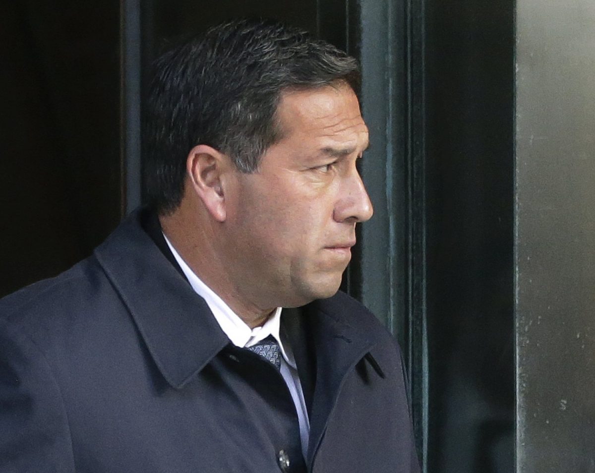 Jorge Salcedo, former UCLA soccer coach, departs federal court in Boston on March 25, 2019, after facing charges in a nationwide college admissions bribery scandal. (Steven Senne/AP Photo)