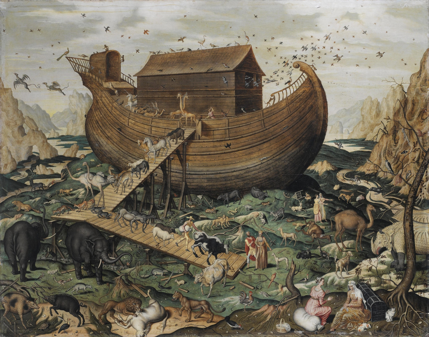 Noah's ark on the Mount Ararat