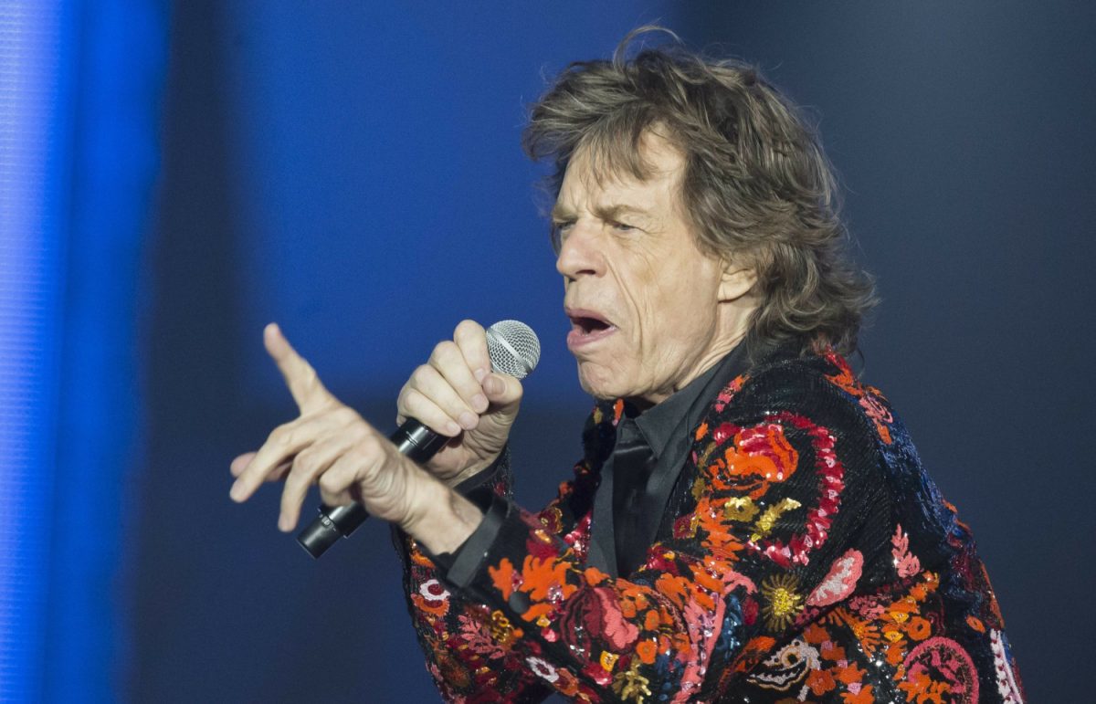 Mick Jagger of the Rolling Stones performs during the concert of their 'No Filter' Europe Tour 2017 at U Arena in Nanterre, outside Paris, France, on Oct. 22, 2017. (Michel Euler/AP Photo)