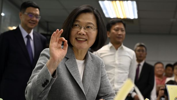 Taiwan's President Tsai Ing-wen on March 21, 2019. (Sam Yeh/AFP/Getty Images)