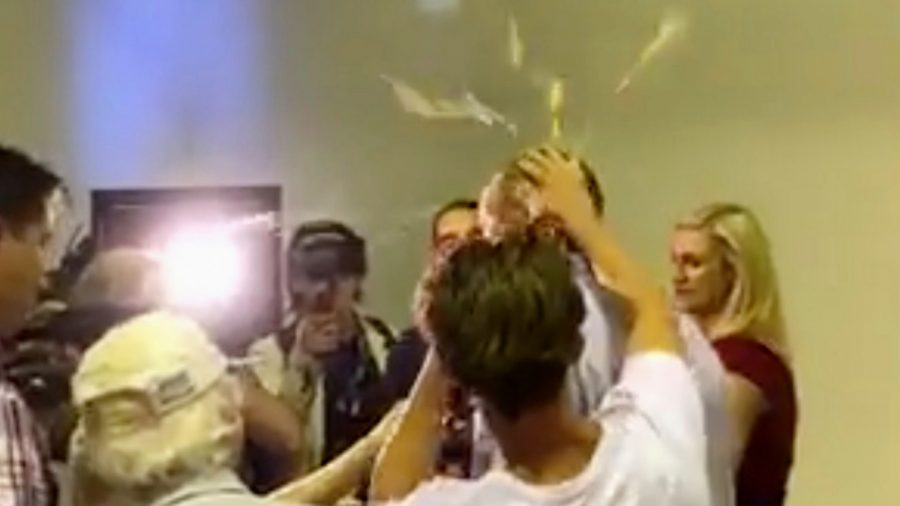 Video: Australian Senator Blamed Mosque Attack on Immigration, Gets Egged by Teen