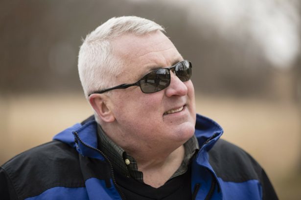 Tom Stack speaks during an interview with The Associated Press at the Valley Forge National Historical Park in Valley Forge, Pa., on Feb. 27, 2019. (Matt Rourke/AP Photo)