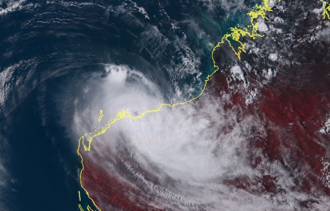 Residents Bunker Down as Cyclone Veronica Makes Landfall as Category 3 Storm