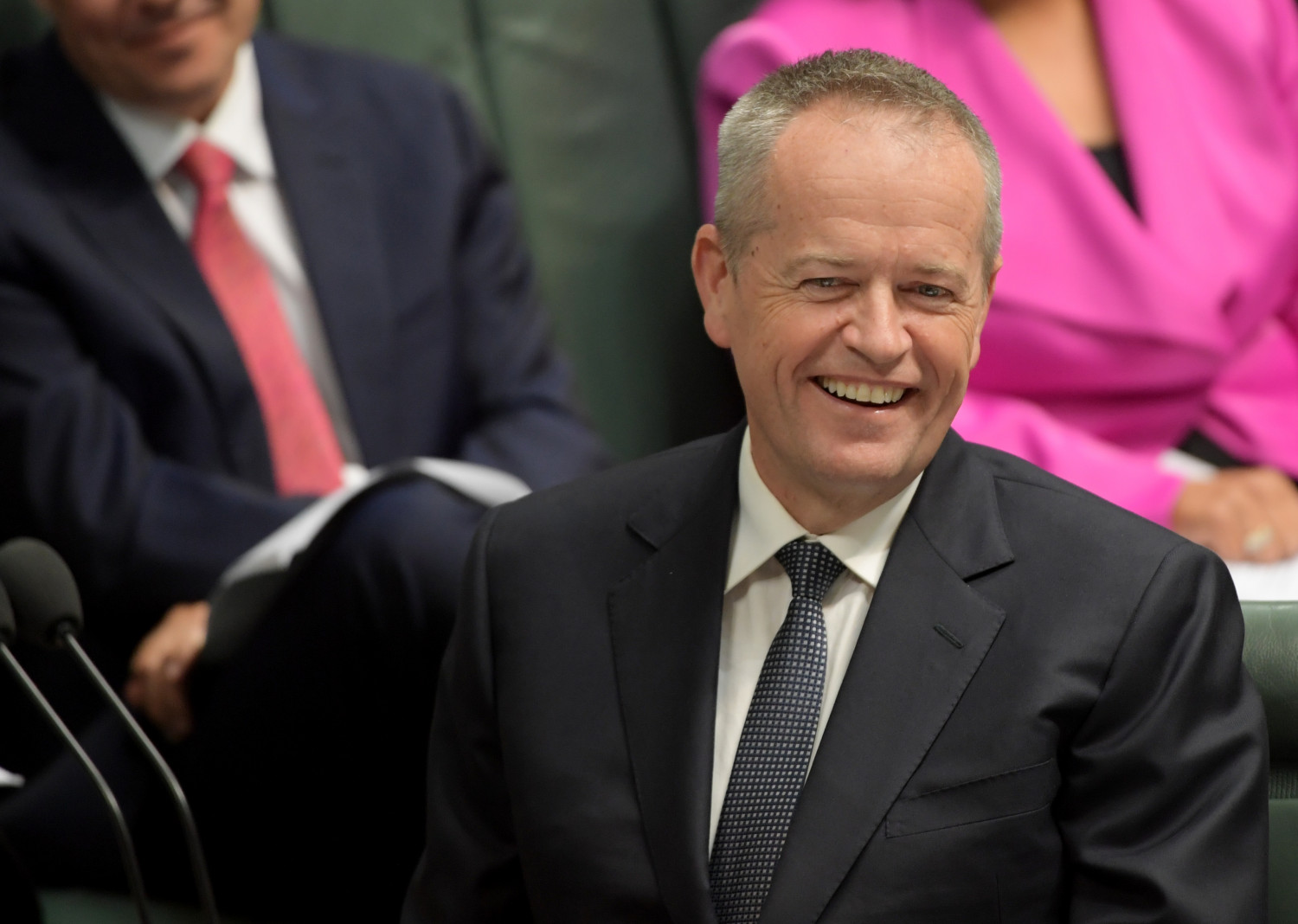 Opposition Leader Bill Shorten during Question Time in the House of Representatives at Parliament House in Canberra, Australia, on Feb. 18, 2019.