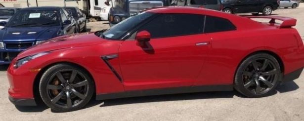 A 2009 Nissan GT-R up for auction after being seized by an admitted drug dealer. As of March 19, 2019, the highest bid was $39,225. (Apple Auctioneering)