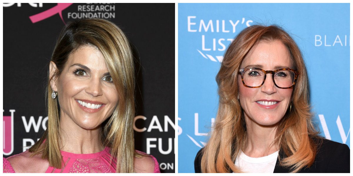 Lori Loughlin and Felicity Huffman. (Frazer Harrison/Getty Images; Presley Ann/Getty Images for EMILY'S List)