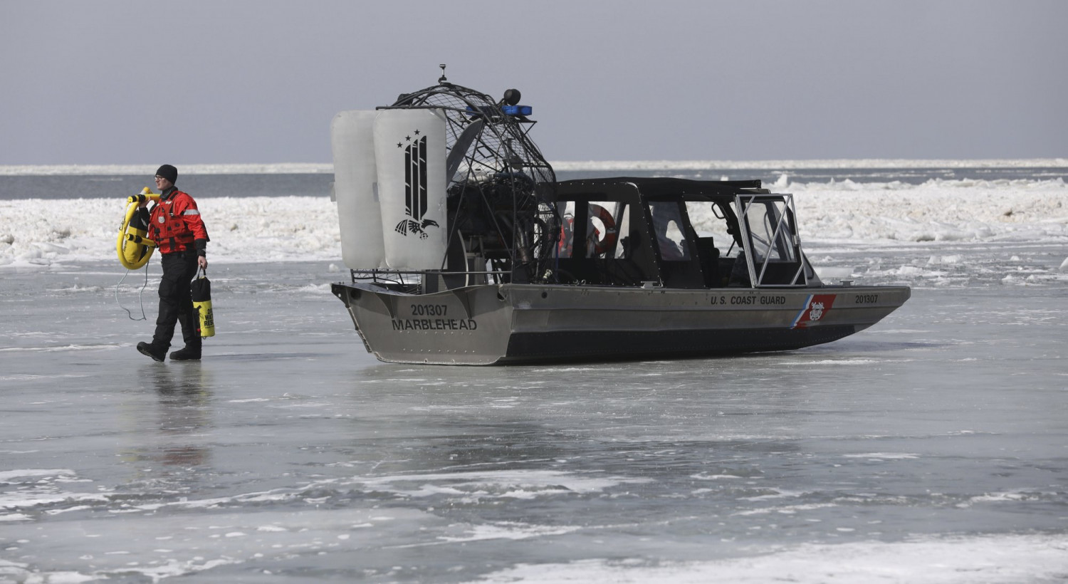 Dozens Rescued After Being Trapped on Lake Erie Ice Floe