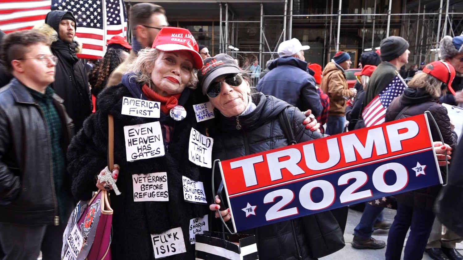 Trump Supporters Gather at Trump Tower With Message for New York City