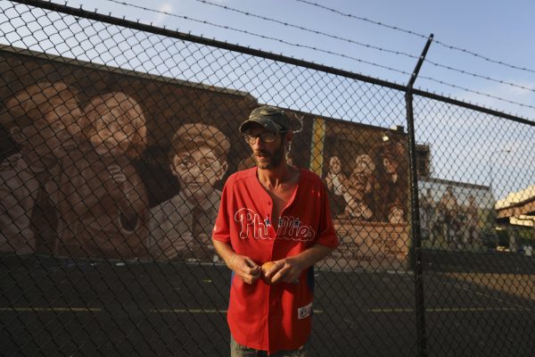 Johnny Bobbitt, whose story of helping stranded motorist Kate McClure went viral, on Aug. 15, 2018. (David Swanson /The Philadelphia Inquirer via AP)
