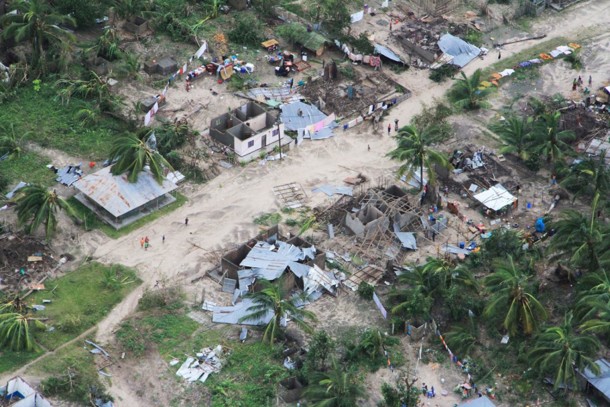 The aftermath of Cyclone Kenneth in Macomia District, Cabo Delgado province, Mozambique, on April 27, 2019. (OCHA/Saviano Abreu/via Reuters)