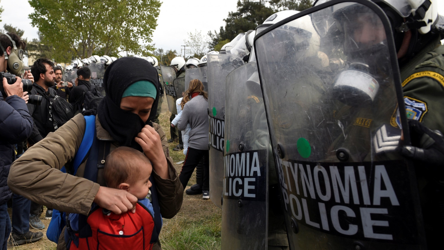 Greek Police Fire Tear Gas at Migrants as Border Convoy Grows