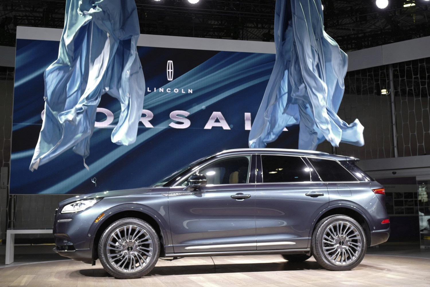 The 2020 Lincoln Corsair small SUV is revealed at the New York Auto Show on April 17, 2019. (Mark Lennihan/AP Photo)