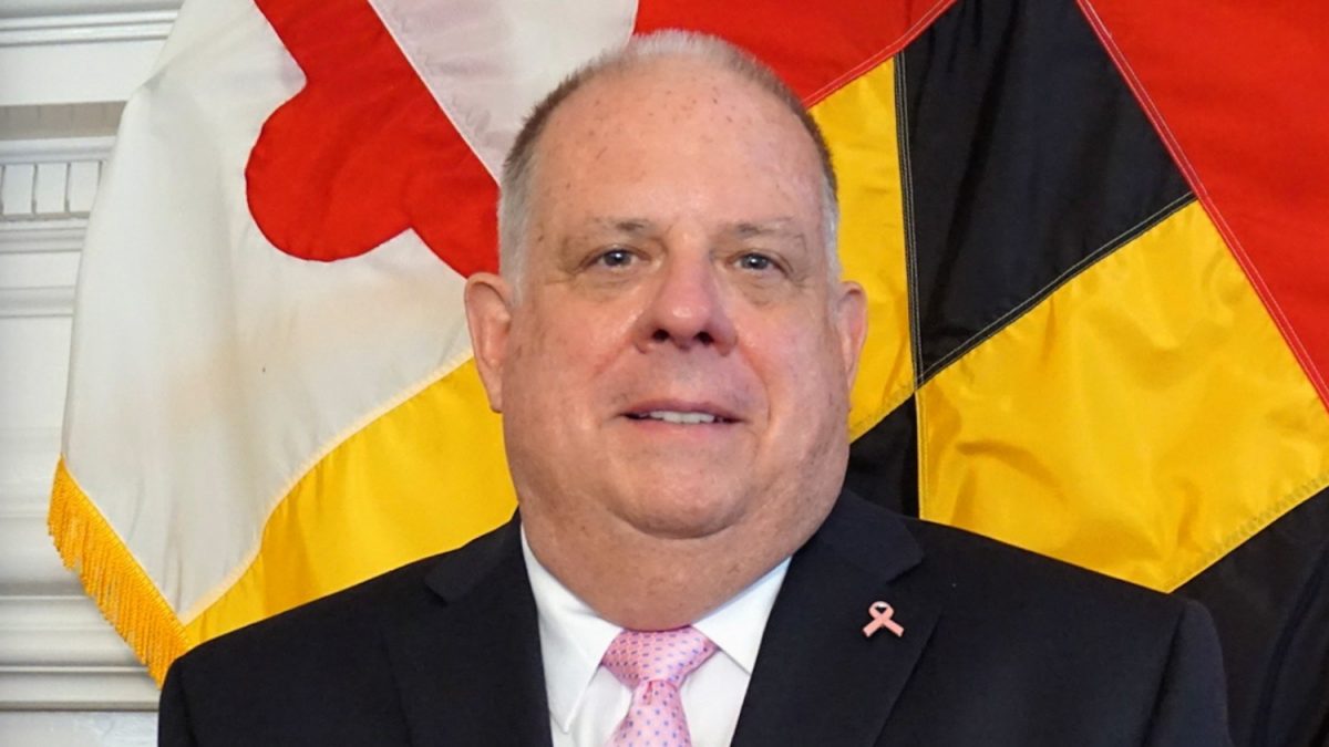 Maryland Republican governor Larry Hogan in the State House in Annapolis, Md. on Oct. 8, 2018. (Wei Wu/NTD)