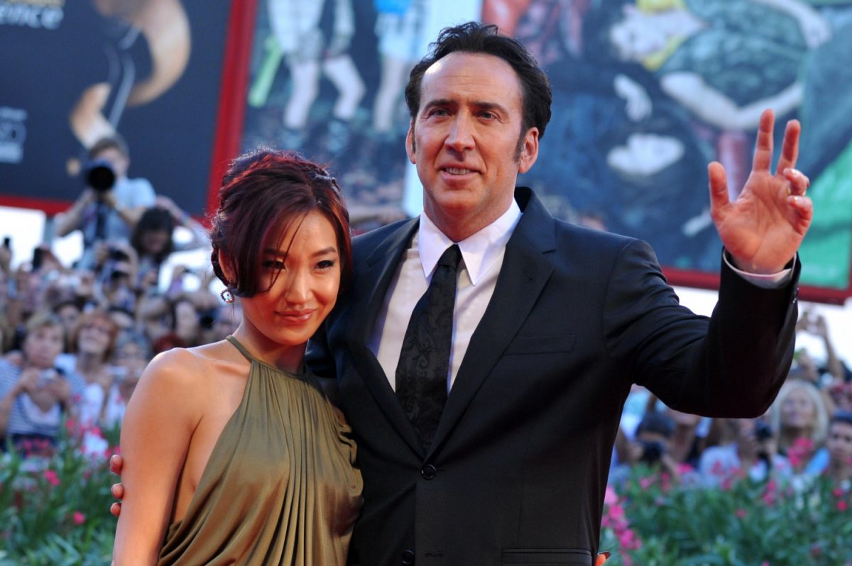 Nicolas Cage and his wife Alice Kim