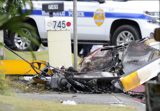 helicopter crash wreckage hawaii