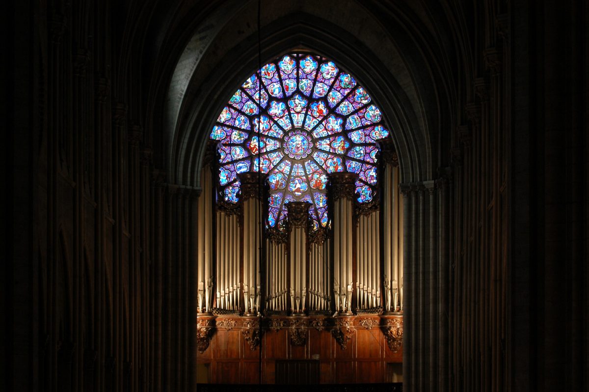 organ of Notre-Dame de Paris Cathedral