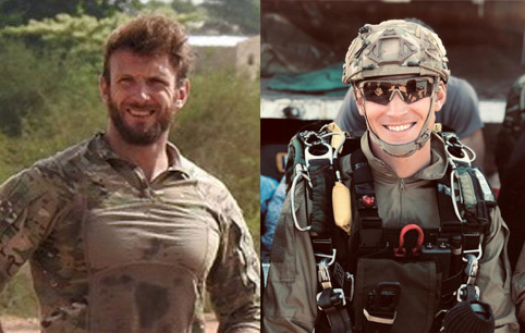 The two French special forces soldiers Cedric de Pierrepont and Alain Bertoncello who were killed in a night-time rescue of four foreign hostages including two French citizens in Burkina Fasso in an undated photo released by French Army on May 10, 2019. (Sirpa Marine/Handout via Reuters)