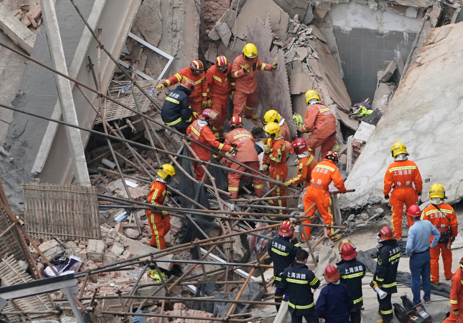 At Least 5 Dead, 9 Trapped in Shanghai Building Collapse