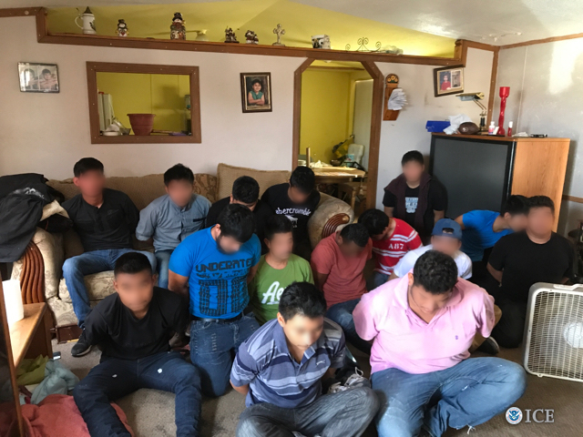 A stash house is discovered in El Paso, Texas. (ICE)