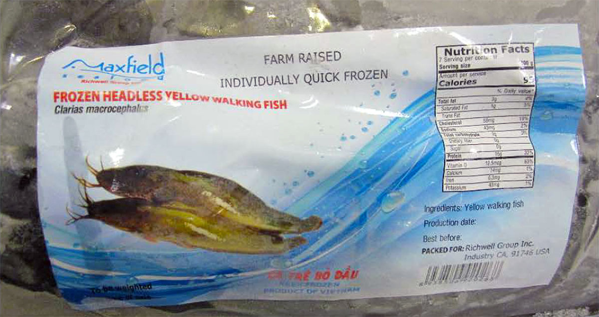 160,000 Pounds of Frozen Fish Recalled Over Fears for Food Safety