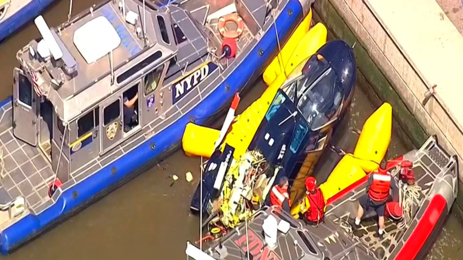 Pilot Escapes Nearly Unscathed After NYC Helicopter Plunge
