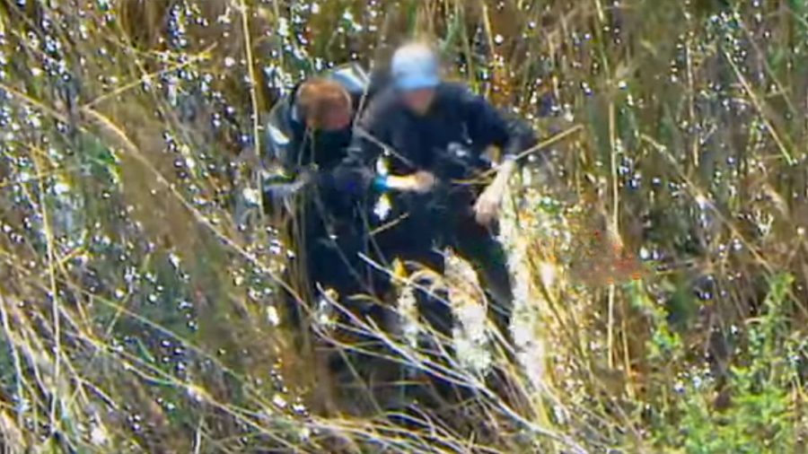 Nature Walker Who Became Stuck in Mud Is Rescued by NYPD Special Ops Helicopter