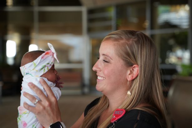A photo of nurse Devyn when Saybie was ready to go home in May 2019. (Sharp HealthCare)
