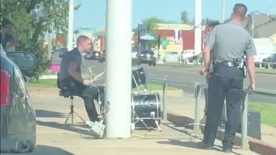 A Police Officer Responded to a Noise Complaint About a Man Playing the Drums—He Sat Down and Jammed out Too
