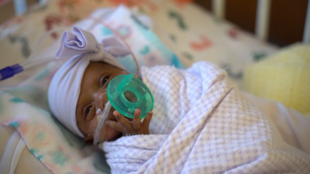 A photo of Saybie at three pounds. (Sharp HealthCare)