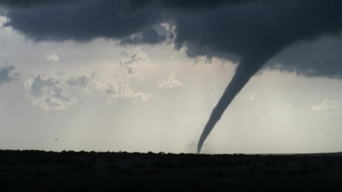 Tornado in Oklahoma, Friday kicks off a multi-day severe weather threat that will bring tornadoes, large hail and damaging winds into the middle of next week. (KOCO via CNN)