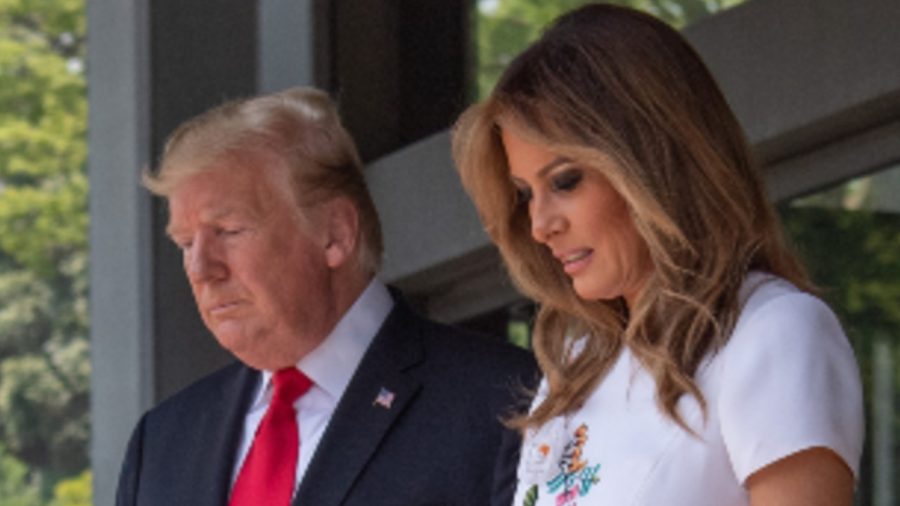 Melania Trump Wows in White Floral Midi Dress During State Visit to Japan