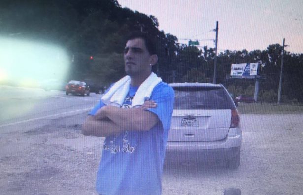 Matias Martinez standing outside of a vehicle in Tennessee on May 23, 2019. He was captured the next day. (Hamilton County Sheriff's Office)