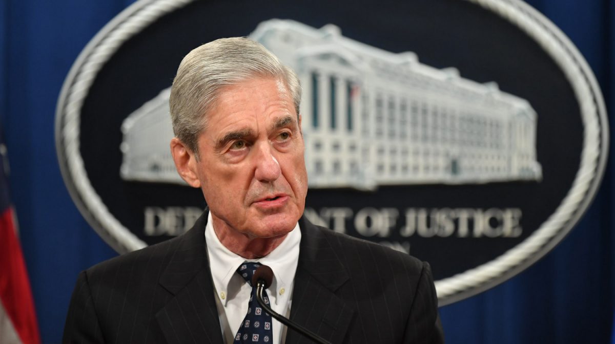 Special counsel Robert Mueller speaks on the investigation into Russian interference in the 2016 Presidential election, at the Department of Justice in Washington on May 29, 2019. (Mandel Ngan/AFP/Getty Images)