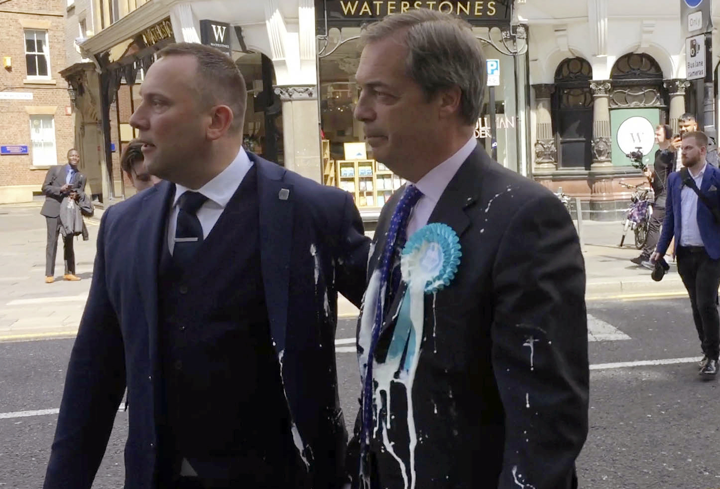 Man Arrested and Charged with Assault After Throwing Milkshake at Politician