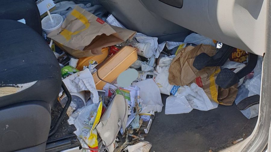 Driver Fined Over ‘Dangerous’ Number of Fast-Food Wrappers, Trash in Car