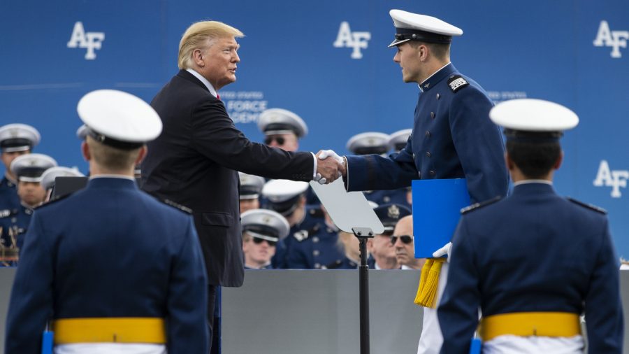 Trump Shakes Hand of Every Air Force Academy Graduate Following Commencement Speech
